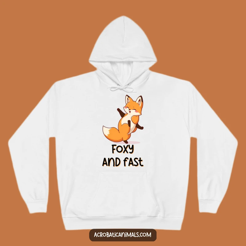 Funny Fox Hoodie: Cozy Cartwheel Sweatshirt, Perfect Warm & Playful Gift