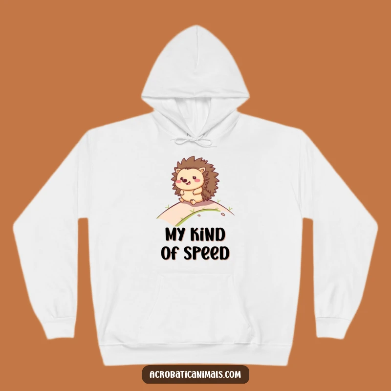 Funny Hedgehog Rolling Hoodie - Cozy Adventure Sweatshirt, Perfect Funny Gift