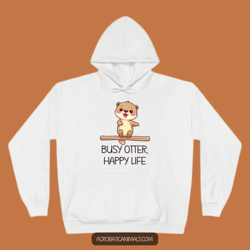 Funny Otter Beam Hoodie: Cozy Delighted Water Wear, Perfect Funny Gift