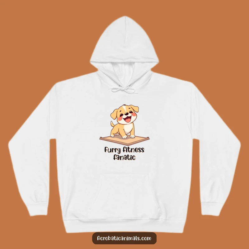 Funny Puppy Exercise Hoodie: Cozy Up with Canine Comedy, an Ideal Funny Gift for Dog Enthusiasts