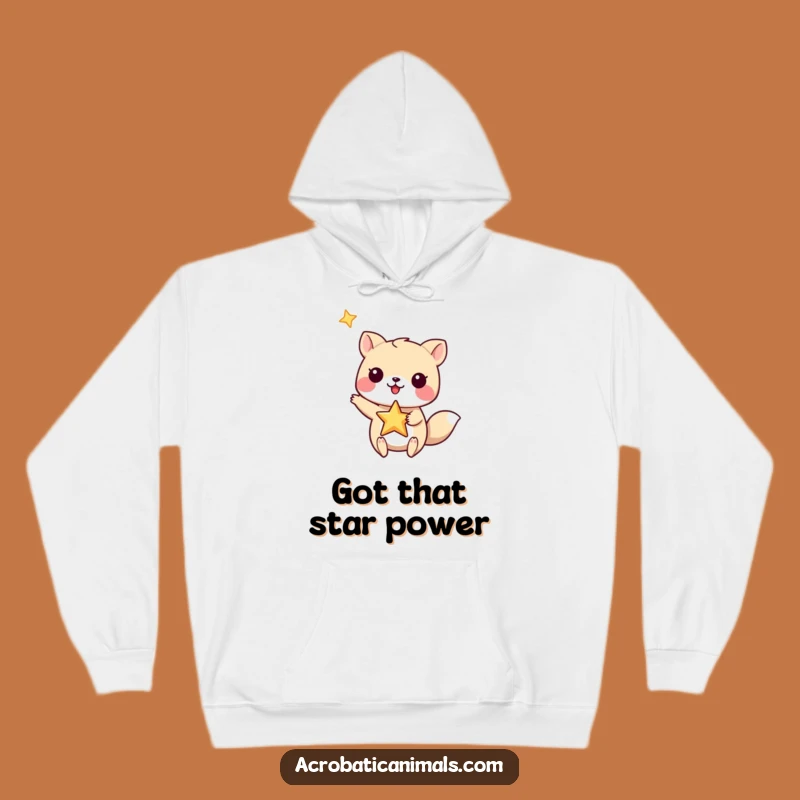 Funny Star Balance Animal Hoodie - Cozy Gift for Star Gazers!