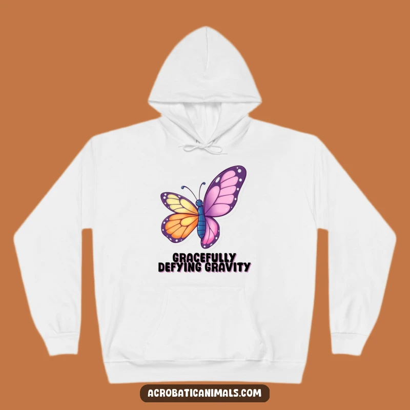 Funny Butterfly Twist Hoodie - Cozy Flights, Hilarious Warm Gift!