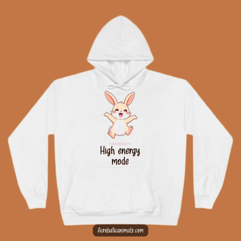 Funny Rabbit Jump Hoodie: Stay Cozy with Cute Pet Comedy, an Ideal Funny Gift
