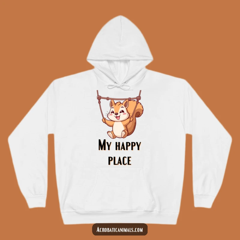 Funny Squirrel Trapeze Hoodie - Cozy Acrobat Sweatshirt, Ultimate Funny Gift