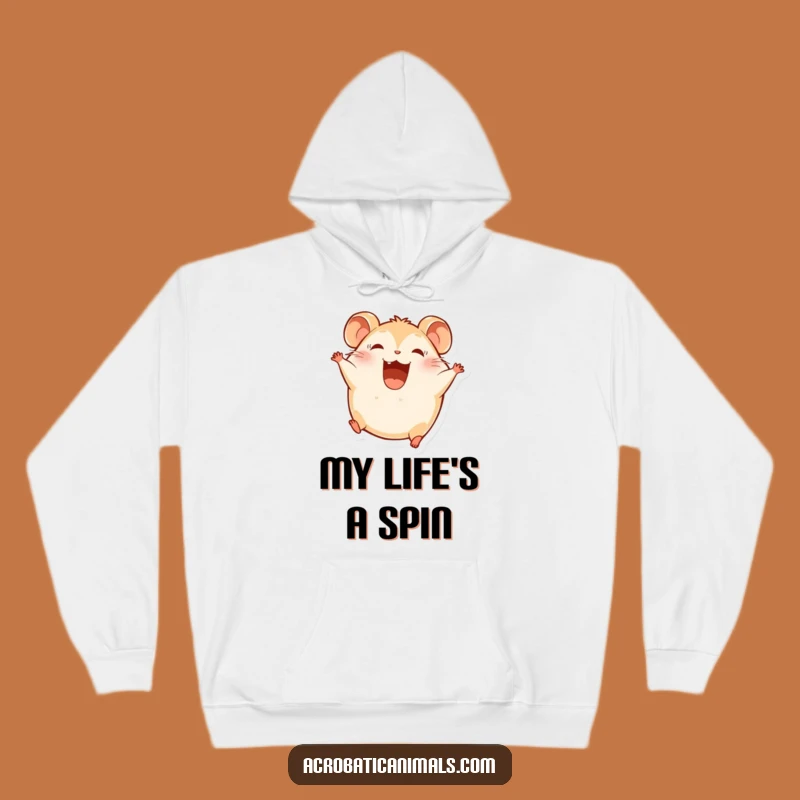 Funny Hamster Gymnastics Hoodie: Cozy and Hilarious Rolling Fun!