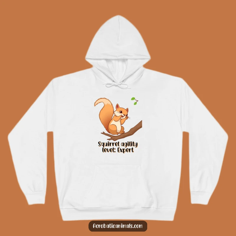 Funny Squirrel Somersault Hoodie - Cozy & Comical Winter Wear, Ideal Gift!