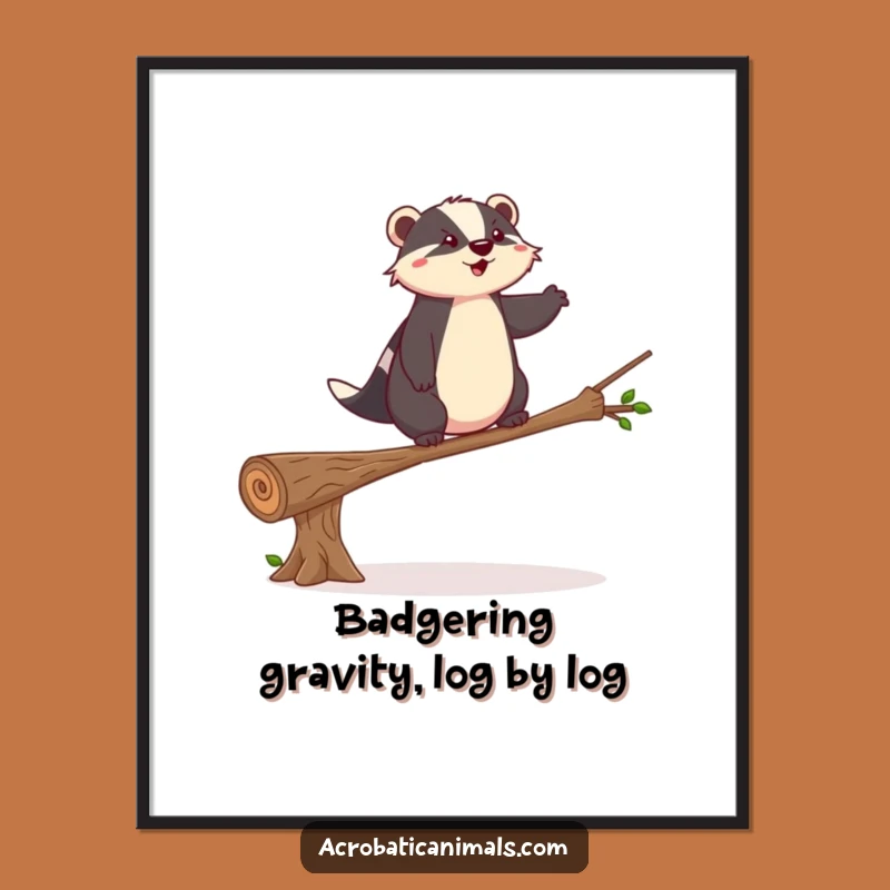 Free Printable Badger Art - Balanced Downloadable Decor for Calm Spaces