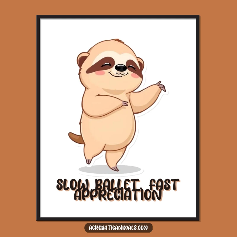 Free Printable Wall Art: Serene Sloth Ballet Decor!