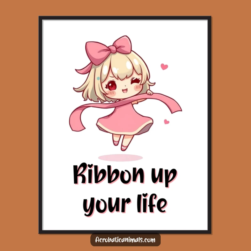 Funny Free Printable Wall Art: Character Ribbon Spin Downloadable Decor