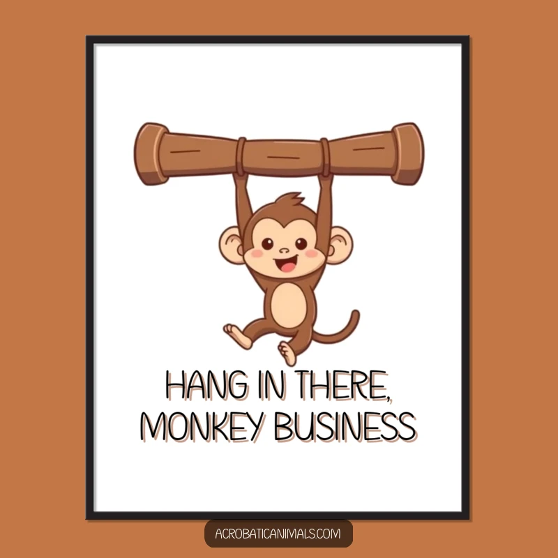 Free Printable Wall Art: Mischievous Monkey Swing Decor!
