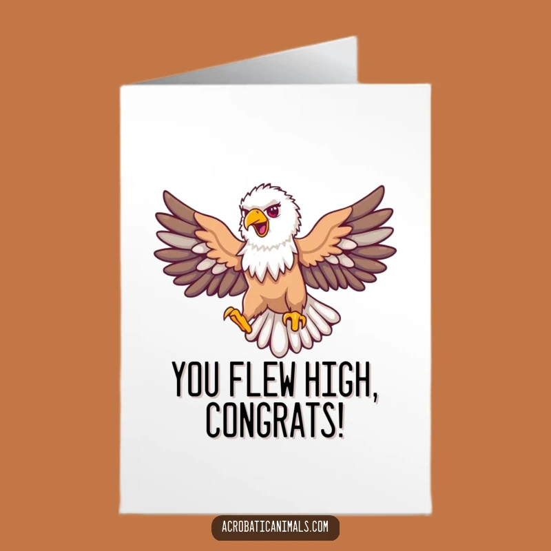 Free Printable Congrats Card: Proud Eagle Loop, Celebrating Achievements with Majestic Flights