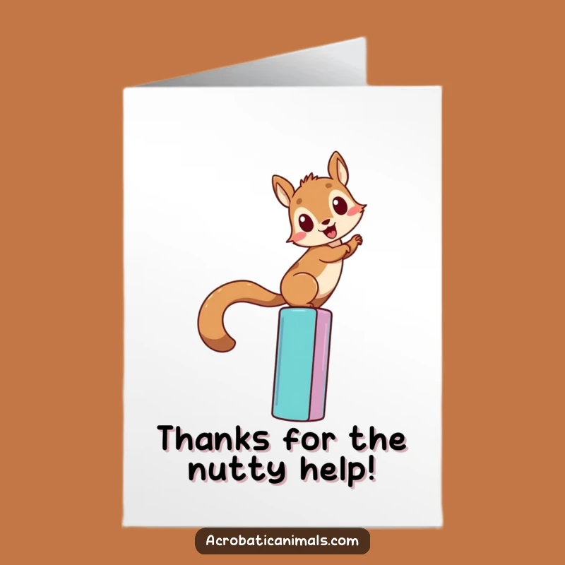 Free Printable Thank You Card: Squirrel's Climb of Gratitude!