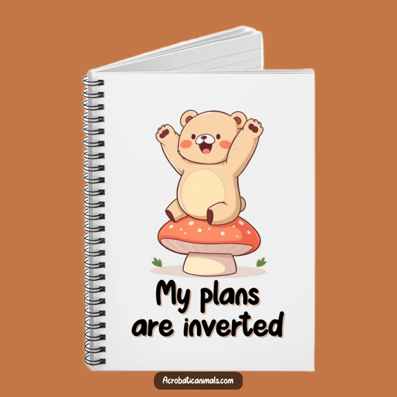 Funny Bear Handstand Notebook: Jot Down Your Forest Adventures