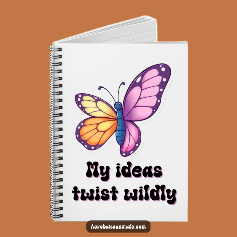 Funny Butterfly Twist Notebook - Jot Down Your Dreams, Creative Gift!