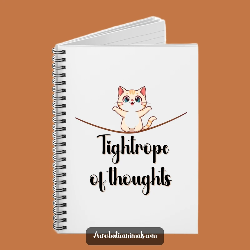 Funny Cat Tightrope Notebook: Jot Down Ideas with Surprised Wit, Great Gift