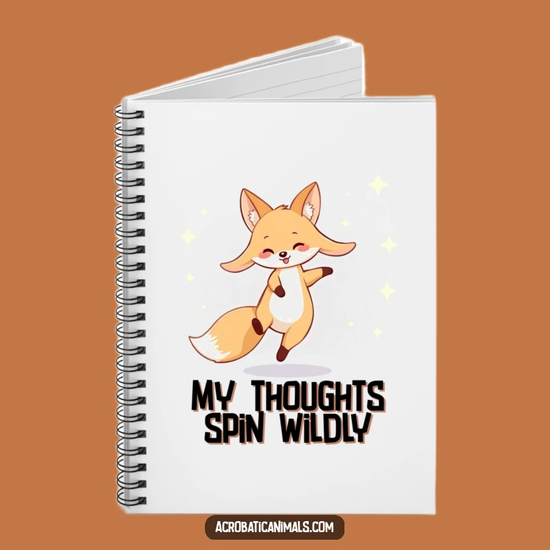 Funny Fox Cartwheel Notebook: Jot Down Your Starry Ideas