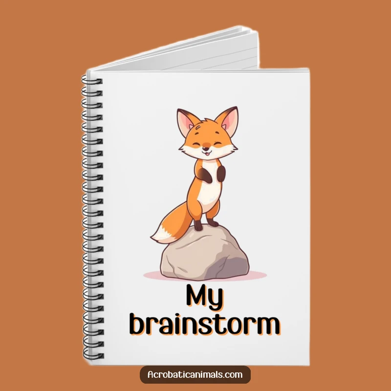 Funny Fox Handstand Notebook - Jot Down Brilliant Ideas