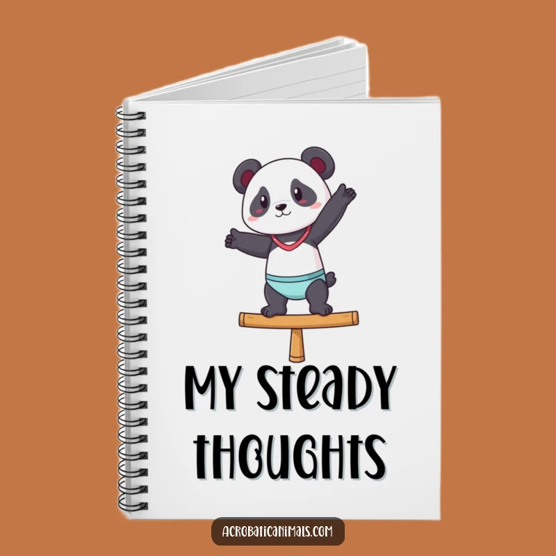 Funny Gymnast Panda Notebook - Plan Your Moves with Hilarious Art