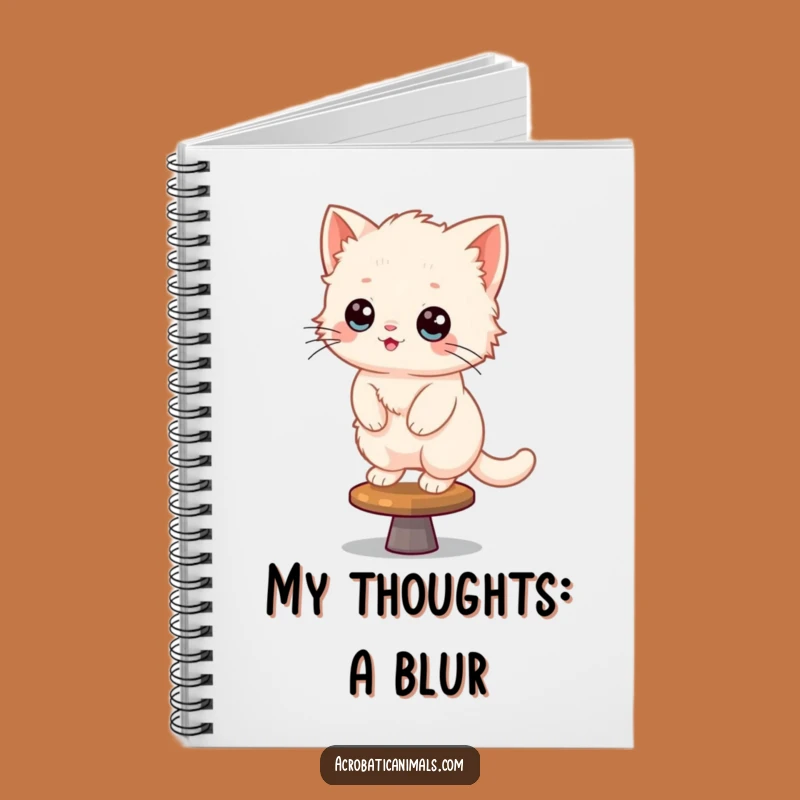 Funny Kitten Beam Balance Notebook: Journal Your Thoughts with Gymnastics Fun!