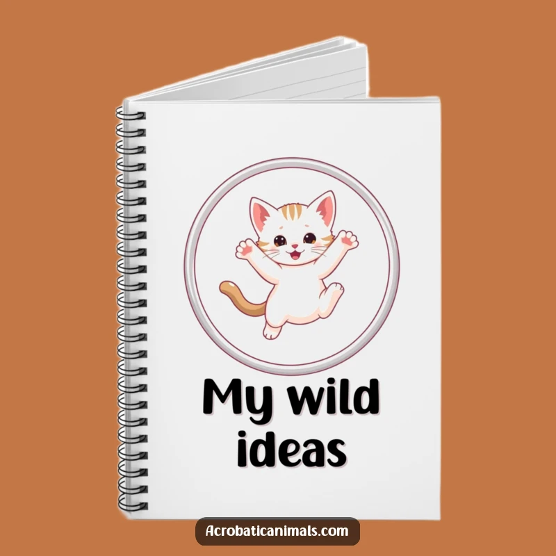Funny Kitten Hula Hoop Notebook: Jot Down Ideas with Playful Pet Charm, a Super Funny Gift