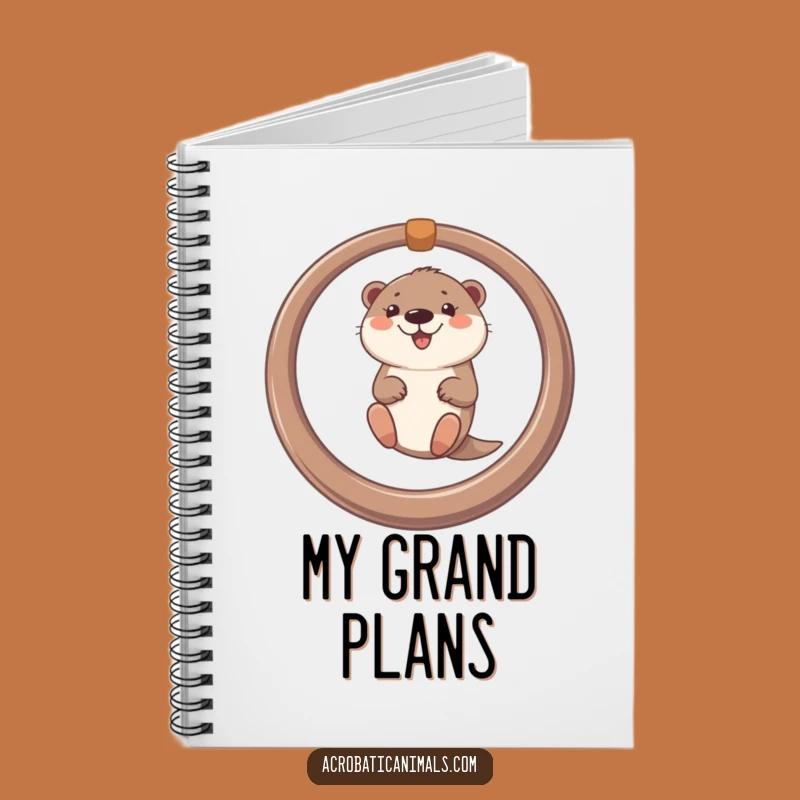 Funny Otter Ring Swing Notebook - Jot Down Ideas Hilariously