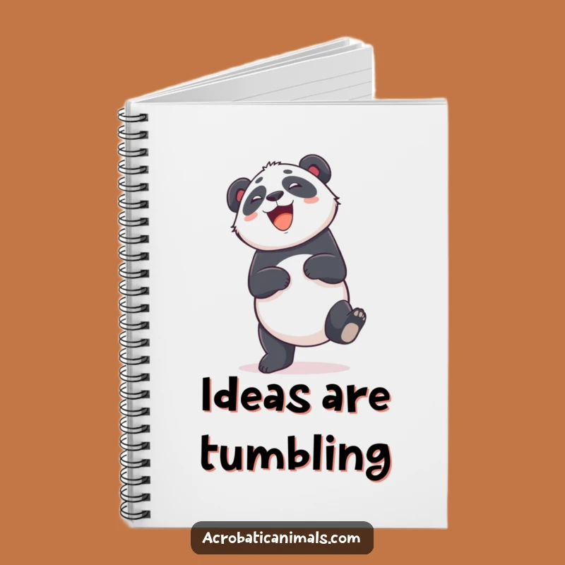Funny Panda Cartwheel Notebook: Giggling Bear Journal, Perfect Funny Gift