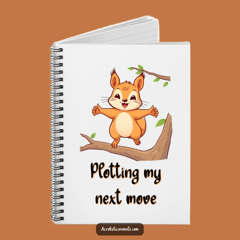 Funny Squirrel Leap Notebook: Jot Down Ideas with Playful Energy, a Funny Gift