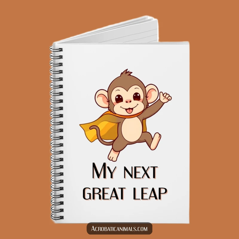 Funny Superhero Monkey Notebook - Jot Down Ideas with Humorous Heroic Flair