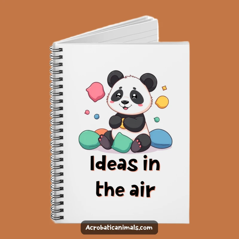 Funny Panda Juggling Notebook - Creative Circus Journal, Perfect Funny Gift