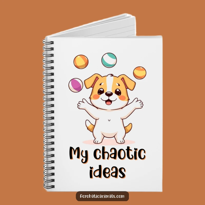 Funny Juggling Dog Notebook: Canine Circus Journal for Witty Ideas