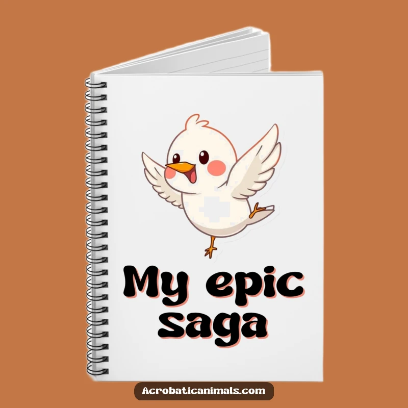 Funny Bird Dive Notebook - Jot Down Inspiring Thoughts