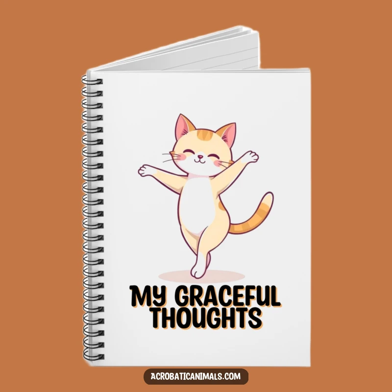 Funny Cat Arabesque Notebook: Graceful Kitty Ballet Journal, Gift