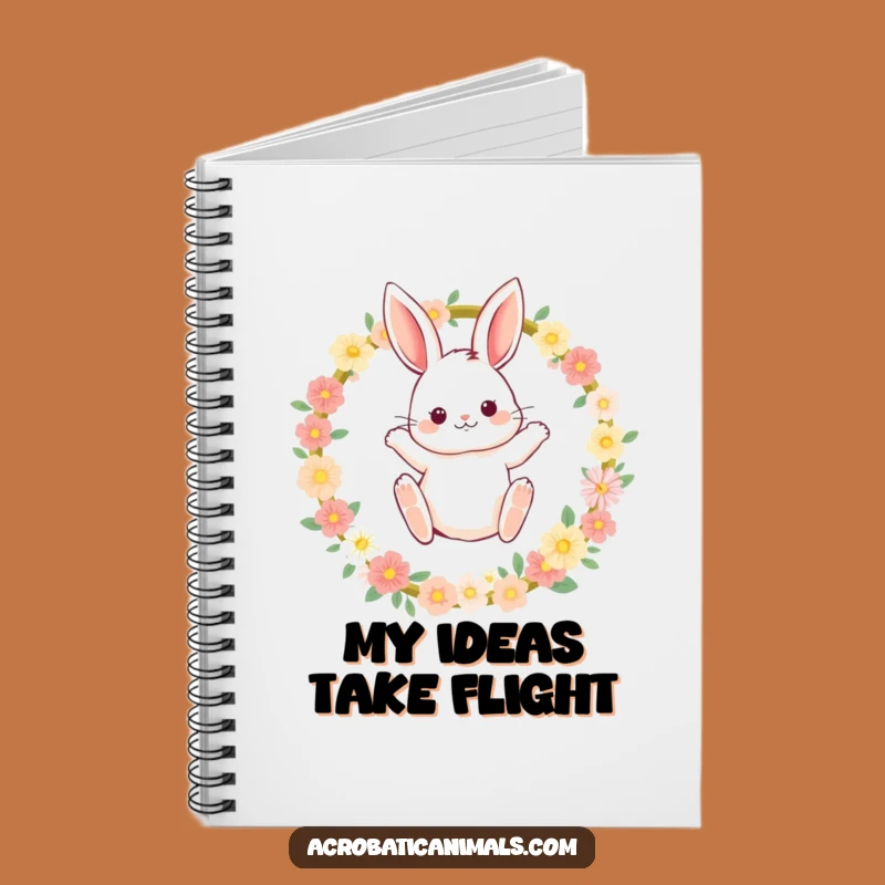Funny Bunny Hoop Leap Notebook: Capture Your Cheerful Thoughts