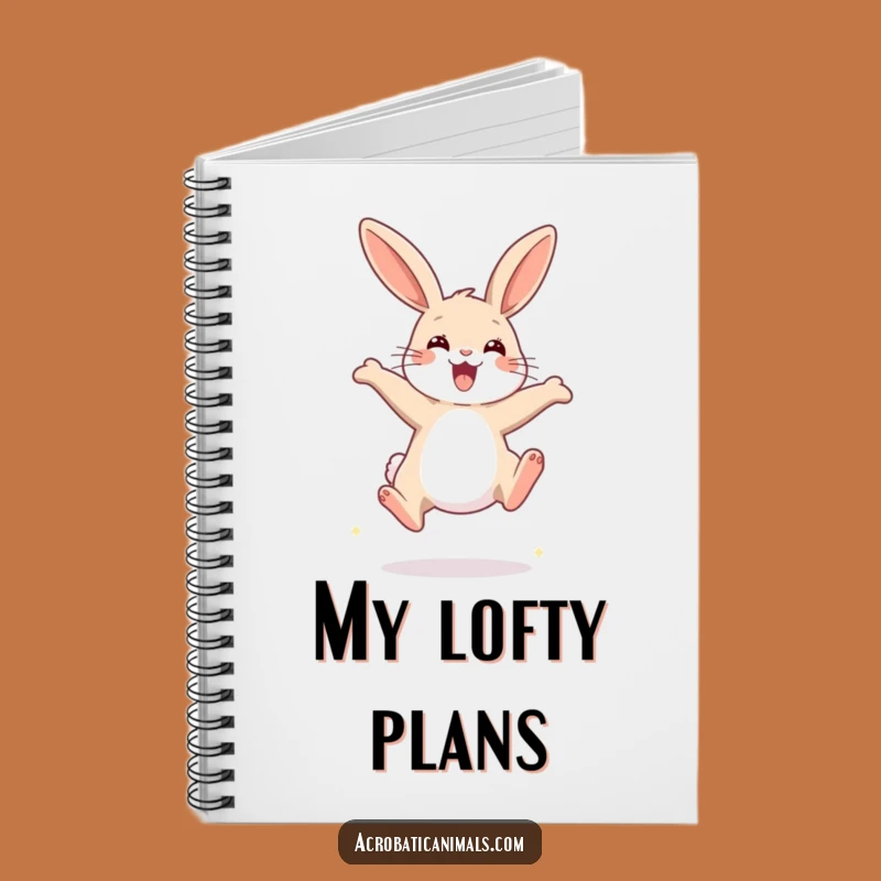 Funny Rabbit High Jump Notebook: Jot Down Ideas with Bunny Charm, a Super Funny Gift