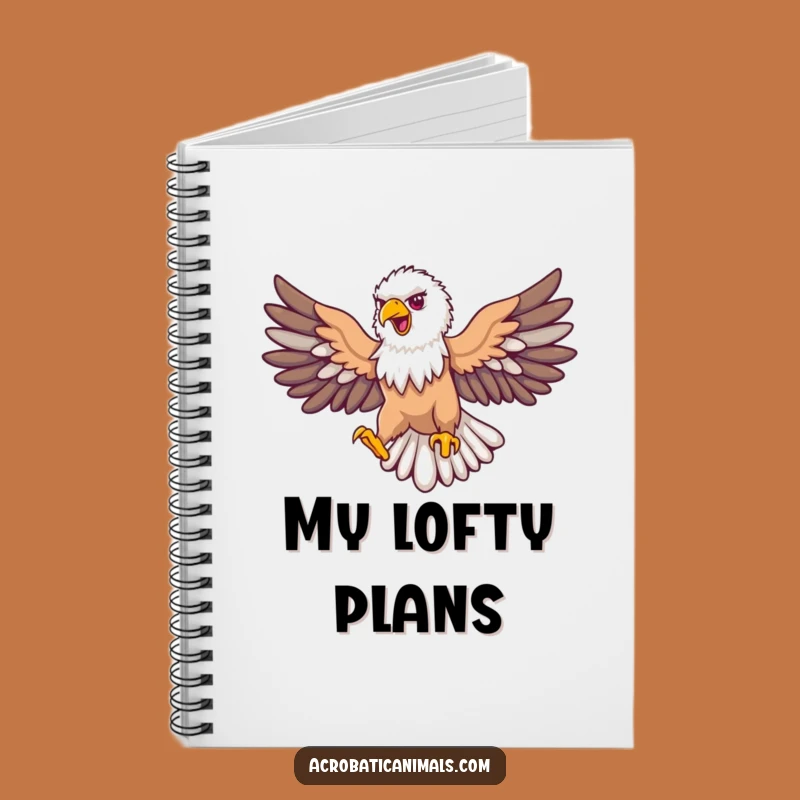 Funny Eagle Loop Notebook: Proud Soaring Bird Journal, Great Gift