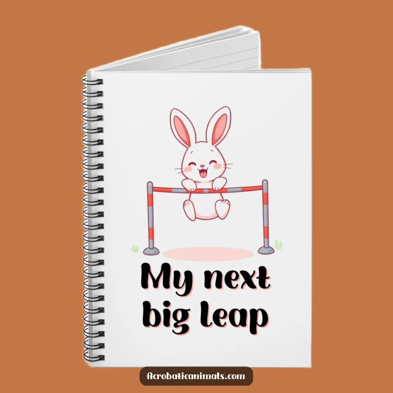 Funny Rabbit High Jump Notebook: Jot Down Ideas with this Hilarious Funny Gift