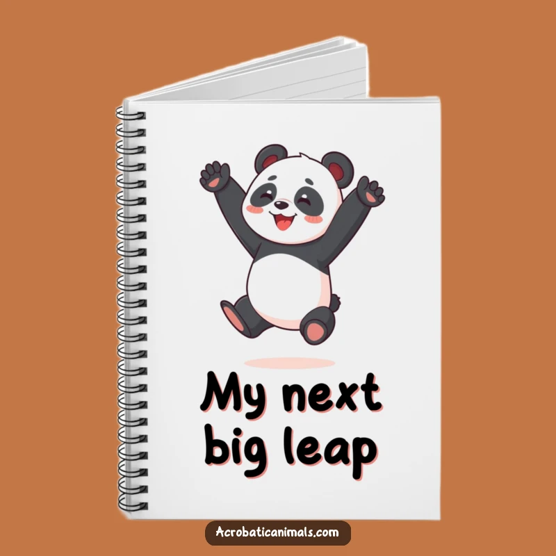 Funny Panda Notebook: Joyful Split Jump Journal, Perfect Creative Funny Gift