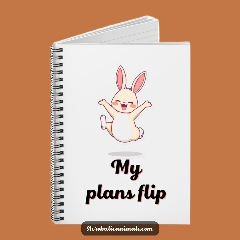Funny Bunny Cartwheel Notebook: Jot Down Your Bouncing Ideas