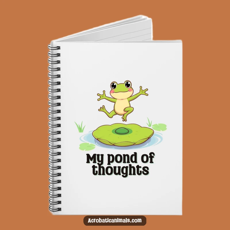Funny Leaping Frog Notebook: Amphibian Acrobatics Journal for Witty Notes