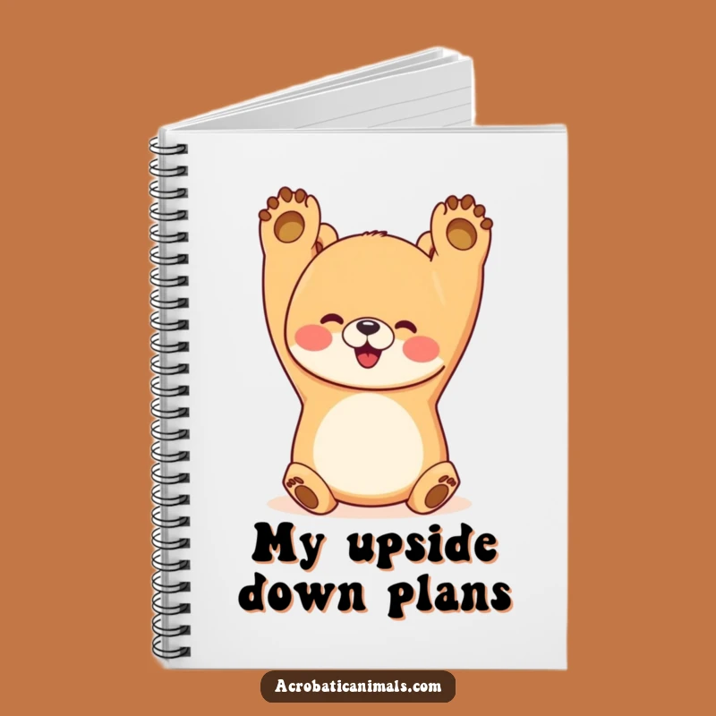 Funny Bear Handstand Notebook: Happy Yogi Bear Journal, Great Gift