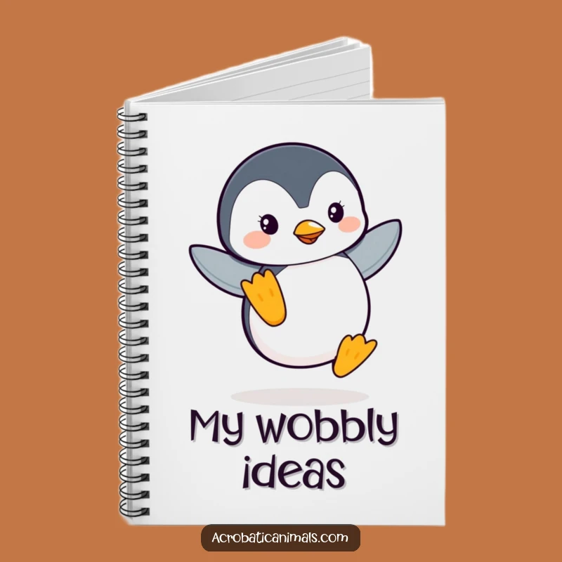 Funny Penguin Notebook: Graceful Balance Journal, Perfect Creative Funny Gift