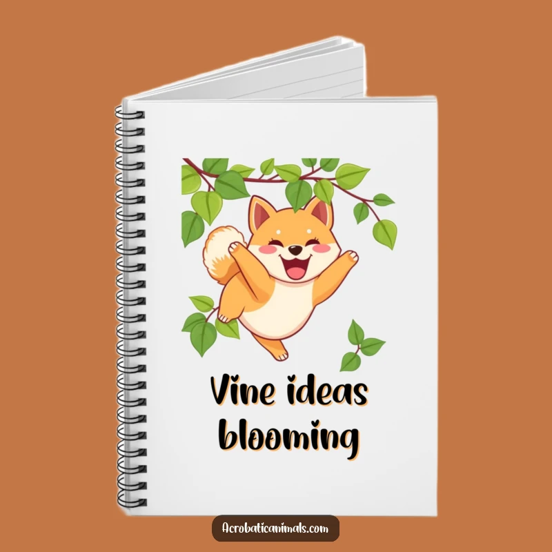 Funny Shiba Inu Notebook: Swinging Puppy Journal Gift
