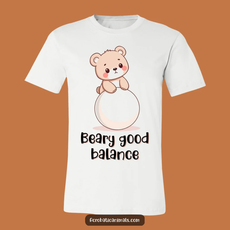 Funny Bear Cub Bouncy Ball T-Shirt - Cute & Comical Tee