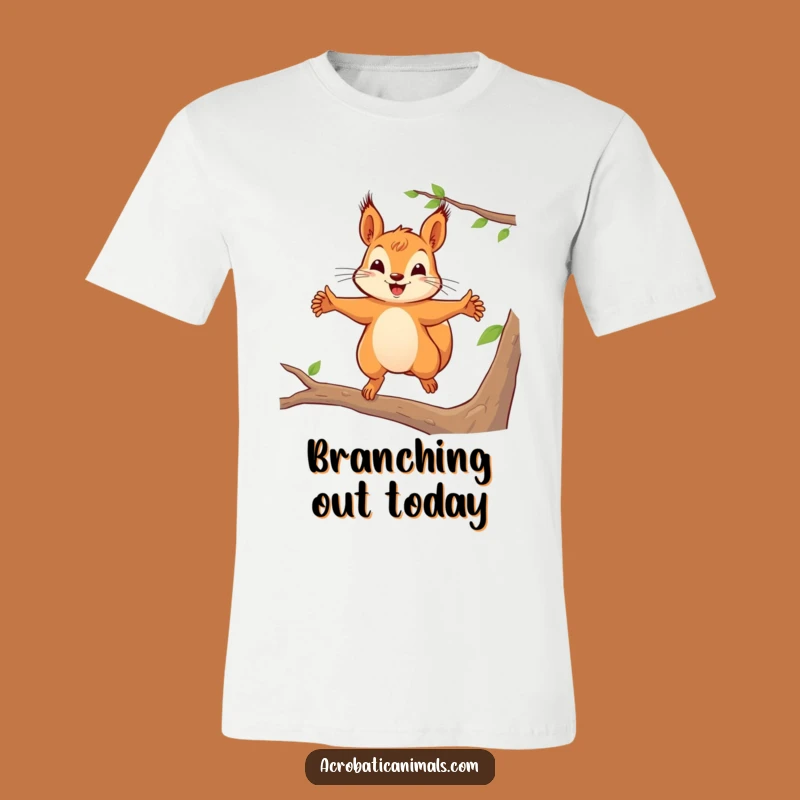 Funny Squirrel Leap T-Shirt: Express Your Playful Spirit with this Funny Gift