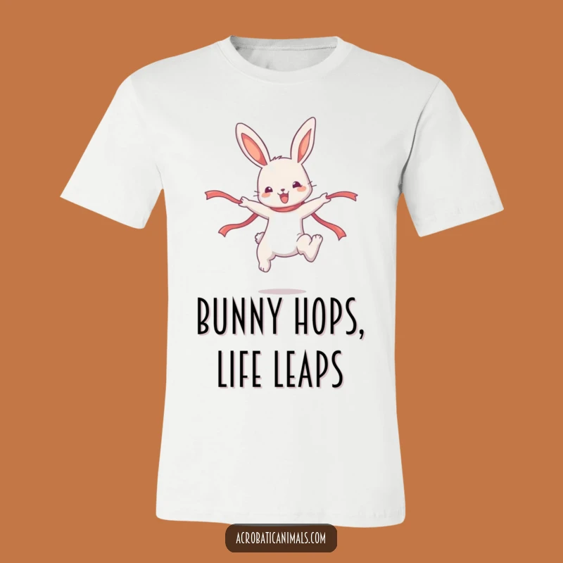 Funny Bunny High Jump T-Shirt: Hilarious Gymnastics Tee for Animal Lovers!