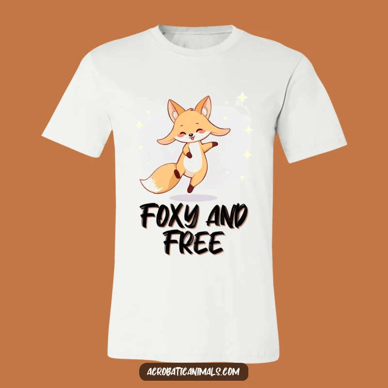 Funny Fox Cartwheel T-Shirt: Wearable Fun for Starry Nights