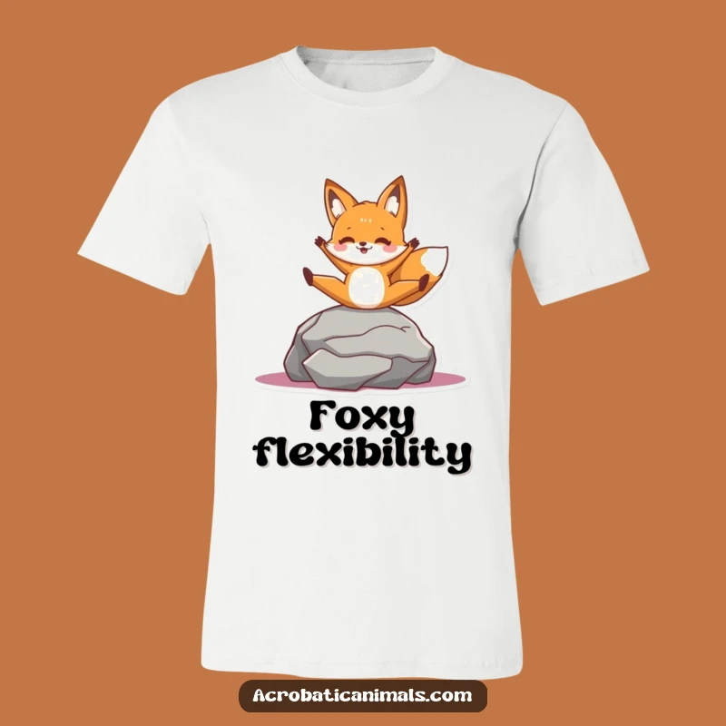 Funny Fox Split T-Shirt: Wearable Rock Acrobat Style, Unforgettable Funny Gift