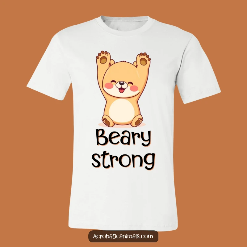Funny Bear Handstand T-Shirt: Happy Yogi Bear Tee, Perfect Funny Gift