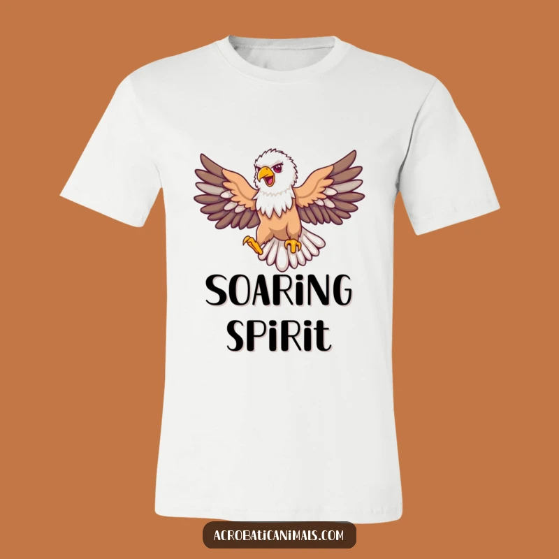 Funny Eagle Loop T-Shirt: Proud Soaring Bird Tee, Perfect Funny Gift