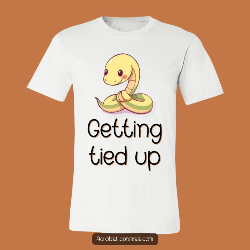 Funny Flexible Snake T-Shirt - Playful & Hilarious Knotty Tee for a Fun Gift
